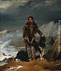 Leon Cogniet A Woman from the Land of Eskimos painting